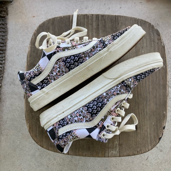 Vans Old Skool Skate floral and checkerboard - Picture 3 of 7